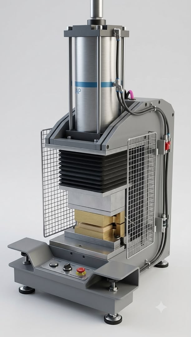 Presse hydraulique avec vérin et plateau de pressage